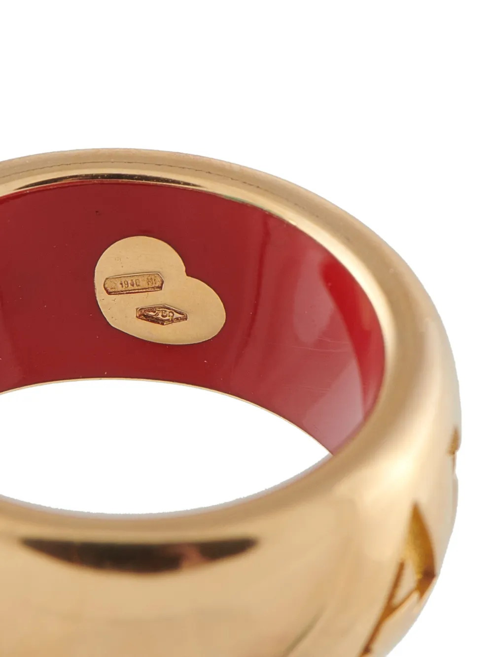 Pre-owned Pasquale Bruni 18k Yellow Gold Amore Ring