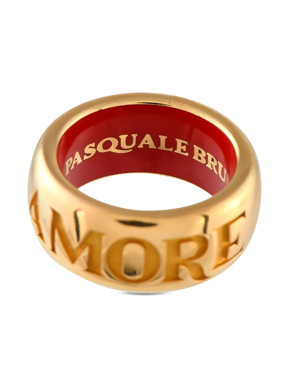Pre-owned Pasquale Bruni 18k Yellow Gold Amore Ring