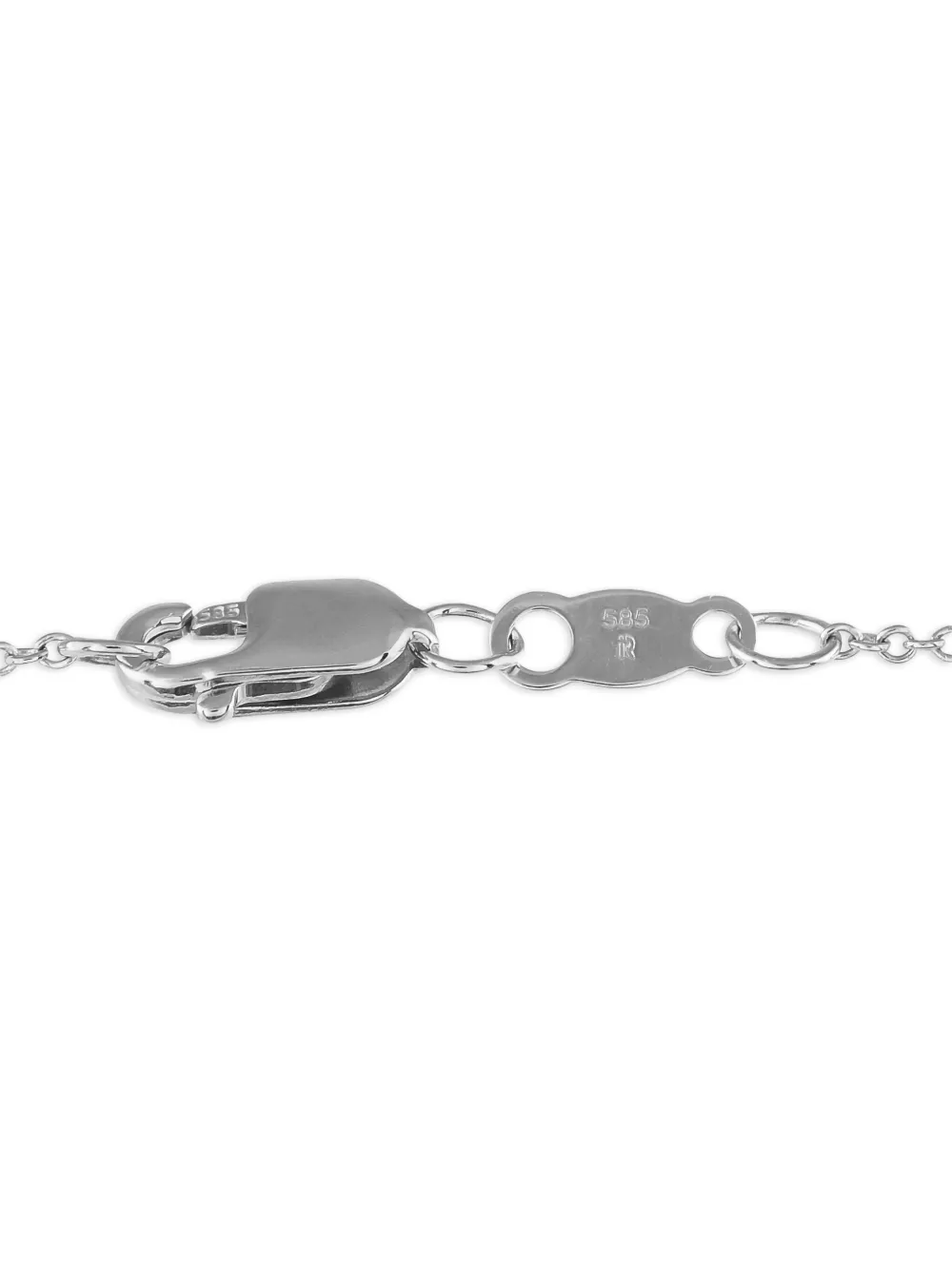 LB Exclusive 14K white gold Hamsa diamond necklace | Image 2