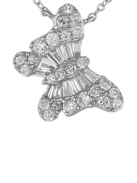 LB Exclusive 14kt Butterfly Weißgoldhalskette mit Diamant