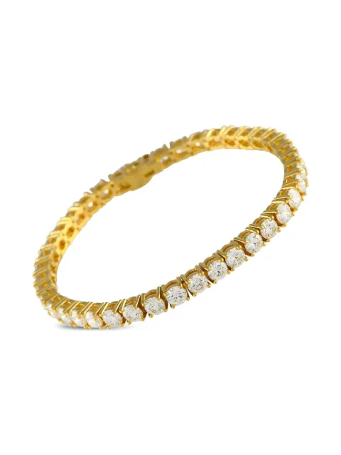 LB Exclusive 14K yellow gold diamond tennis bracelet