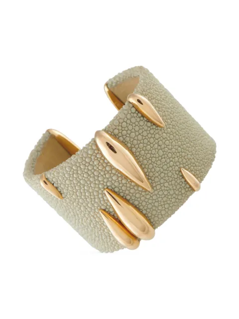 De Grisogono 18K gold Galuchat cuff bracelet