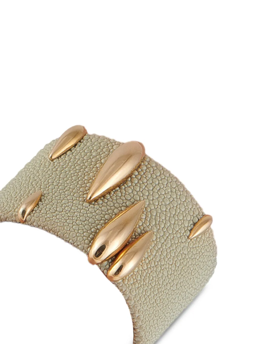 Pre-owned De Grisogono 18k Gold Galuchat Cuff Bracelet