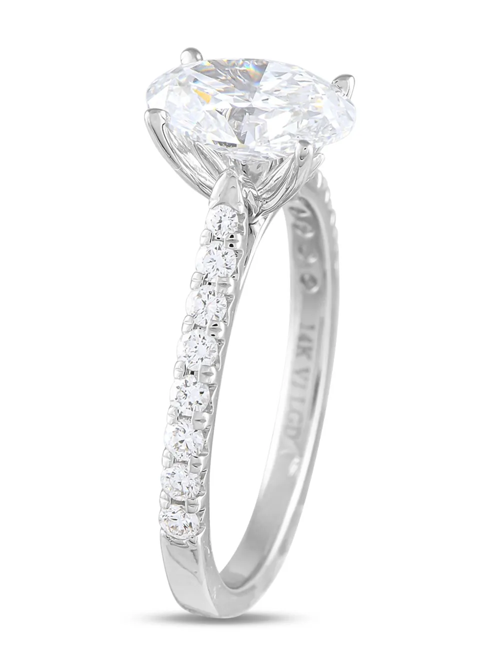 LB Exclusive 14K white gold diamond ring | Image 2