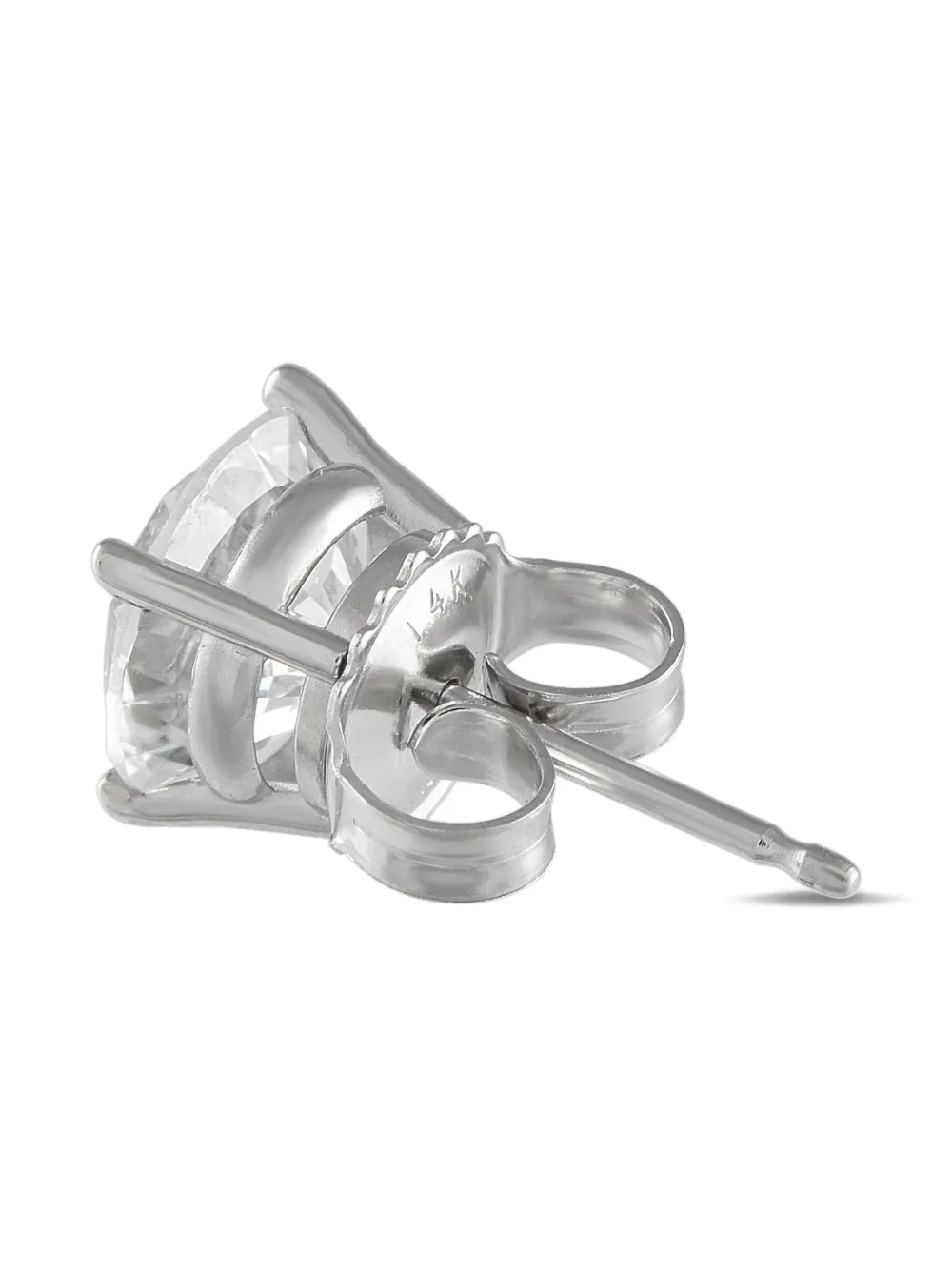 LB Exclusive 14K white gold diamond earrings | Image 2