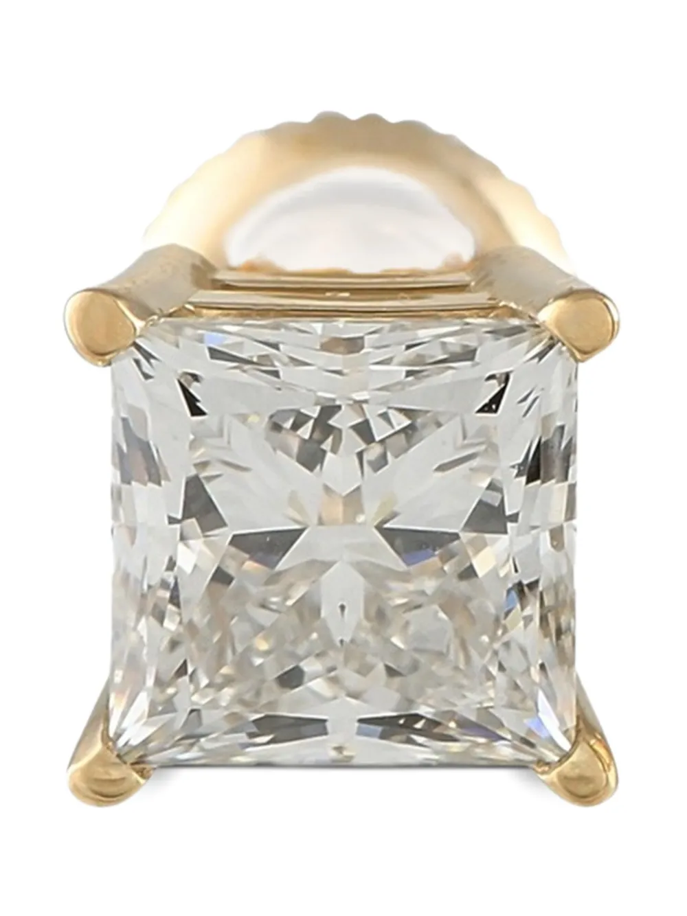 LB Exclusive 14K yellow gold diamond stud earrings | Image 2