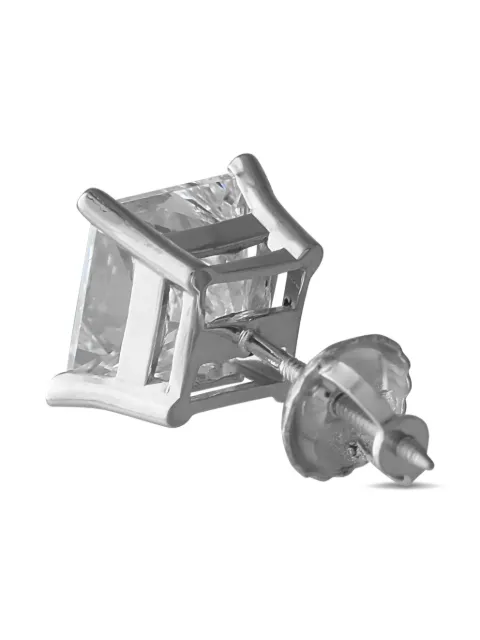 LB Exclusive 14K white gold diamond earrings