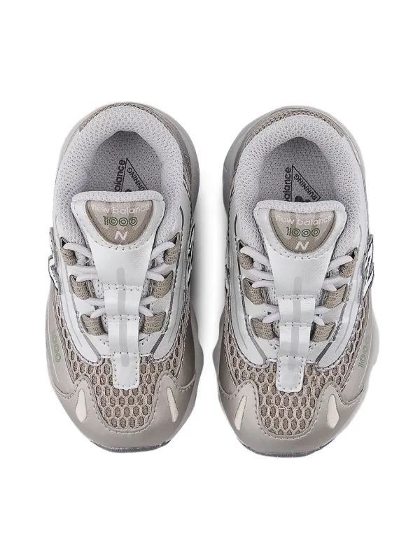 New Balance Kids 1000 Bungee Lace metallic-effect Sneakers Grey  FARFETCH PH