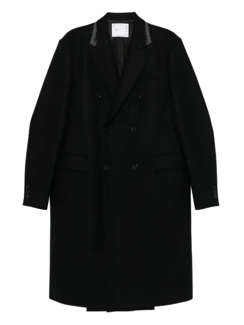 sacai double-breasted coat