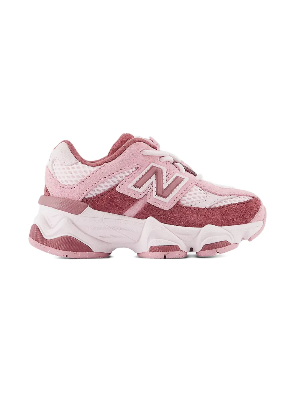 New Balance Kids 9060 suede sneakers Pink