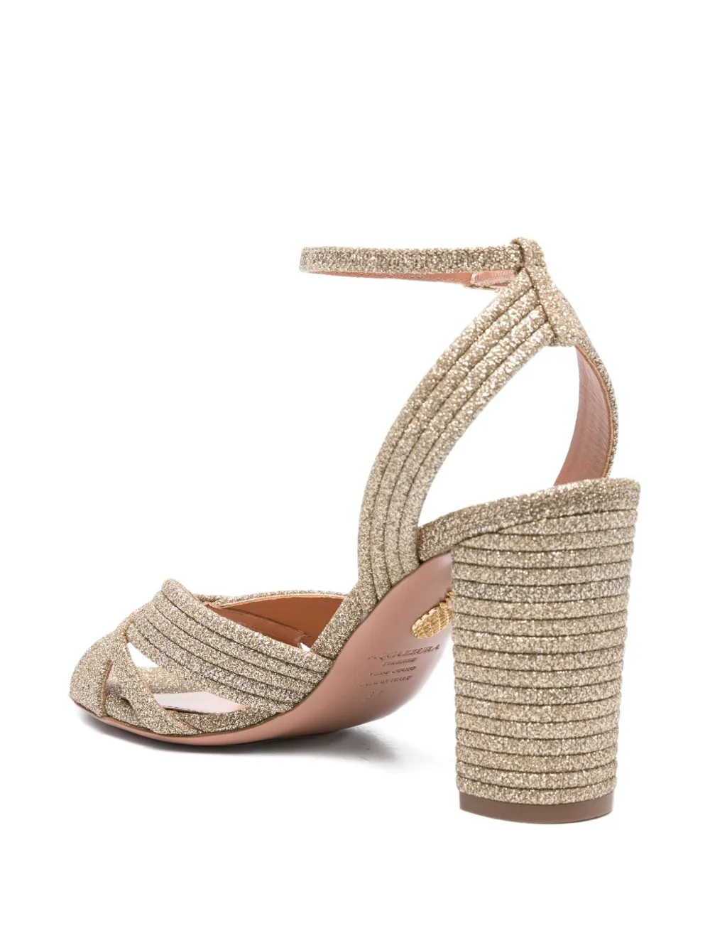 Aquazzura 90mm Very Sundance ankle-strap sandals Gold