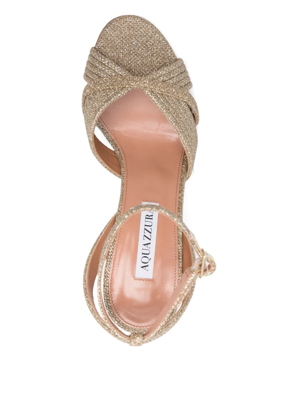 Aquazzura 90mm Very Sundance ankle-strap sandals Gold