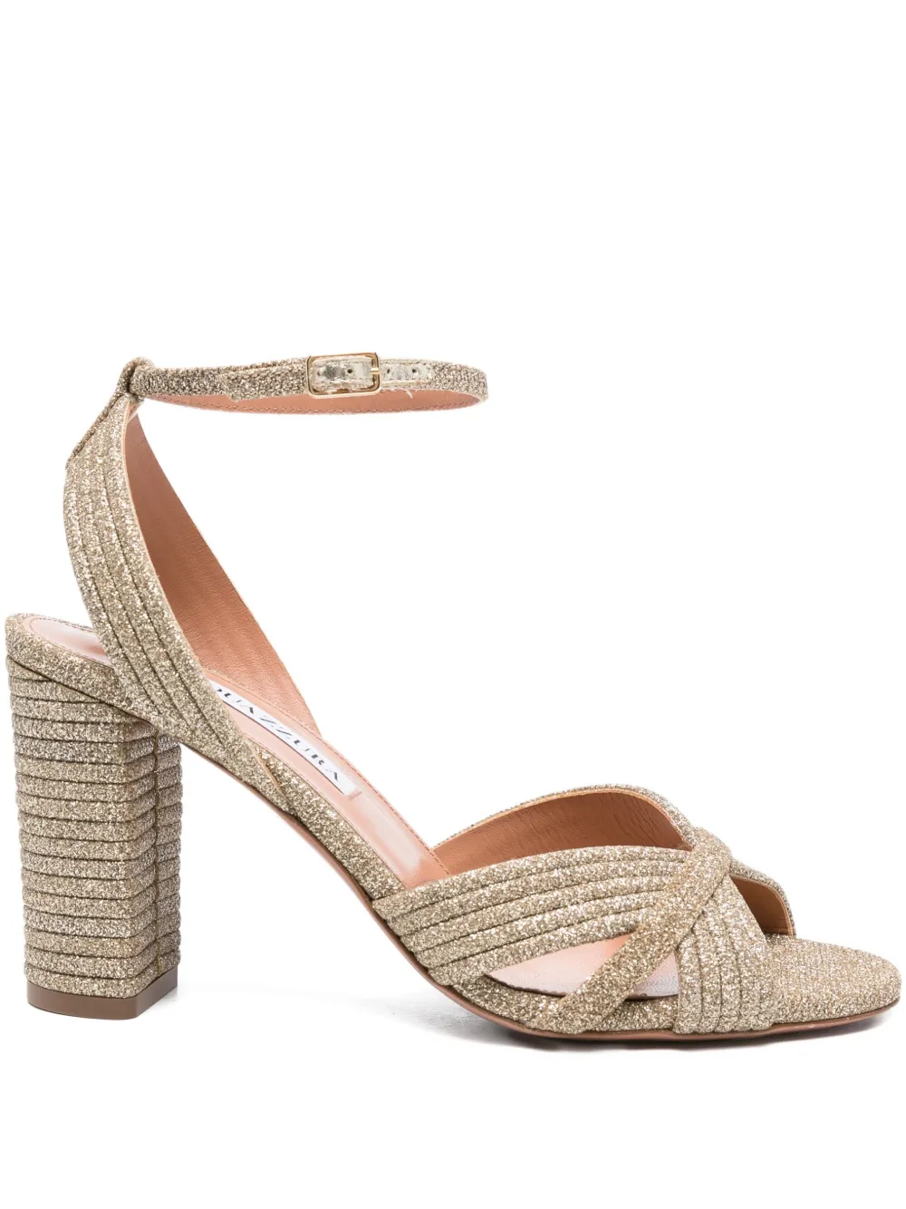 Aquazzura 90mm Very Sundance ankle-strap sandals Gold