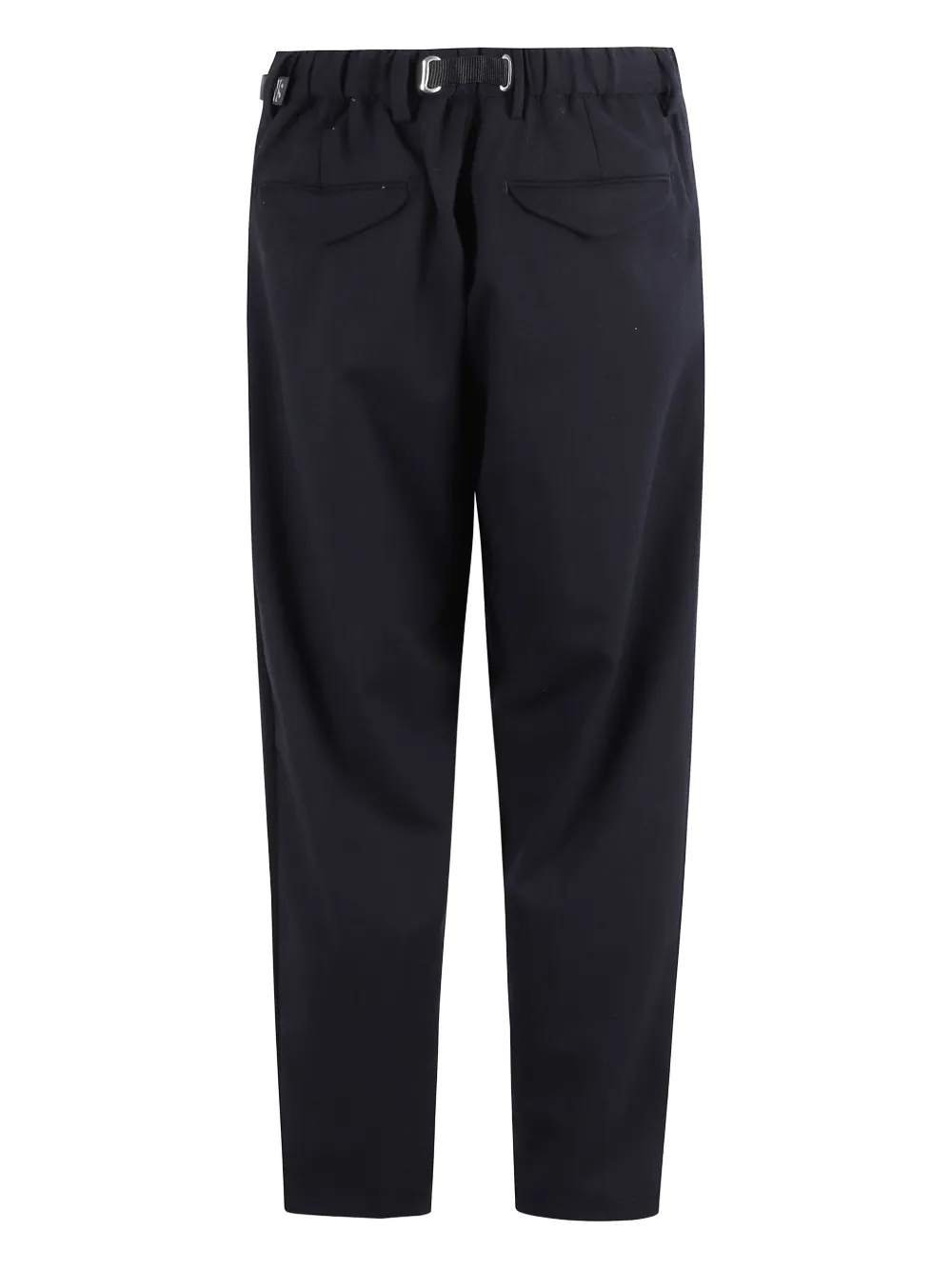 White Sand buckle-fastening pleated-front trousers - Zwart
