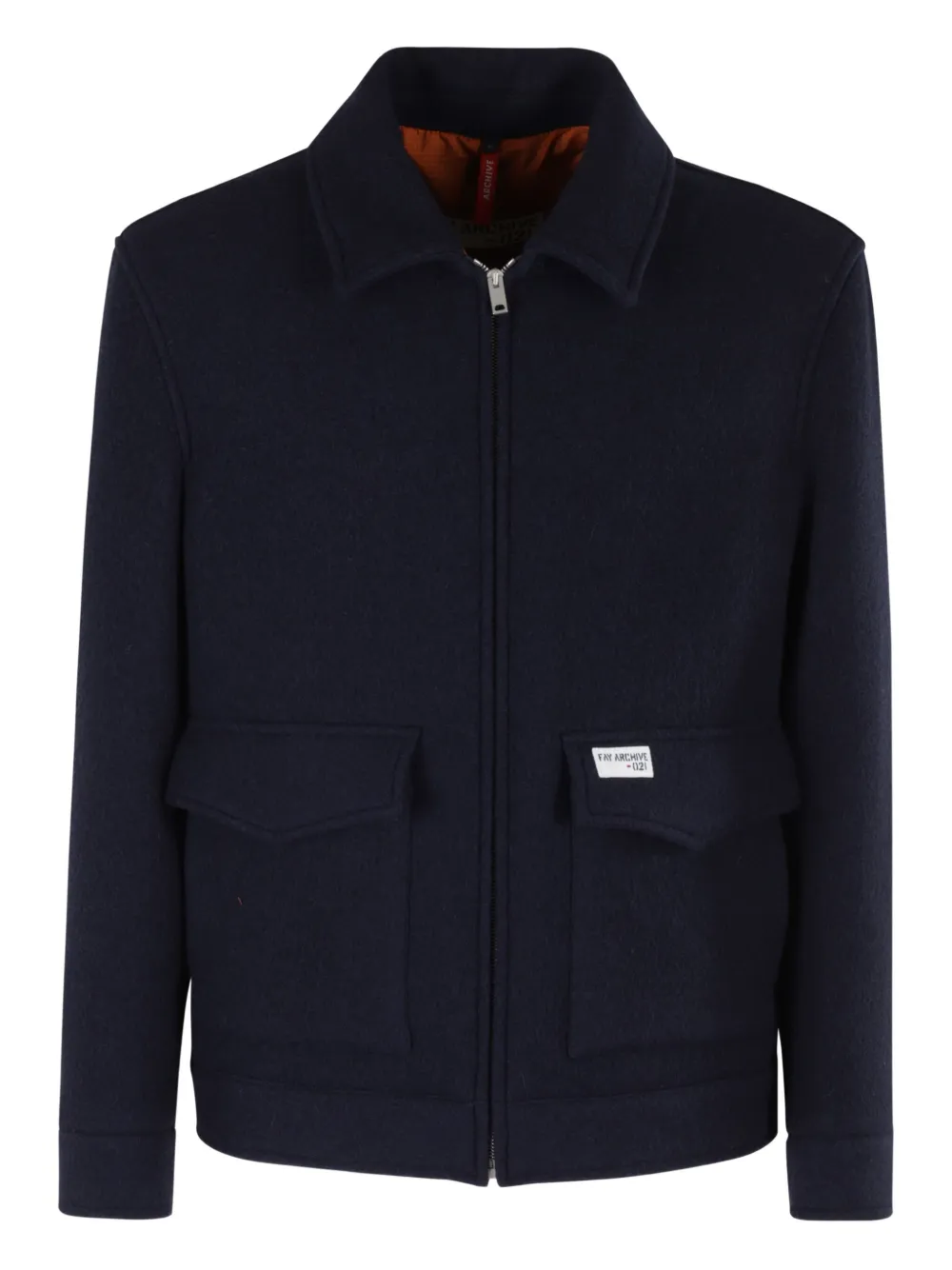 Fay plush truck jacket Blauw