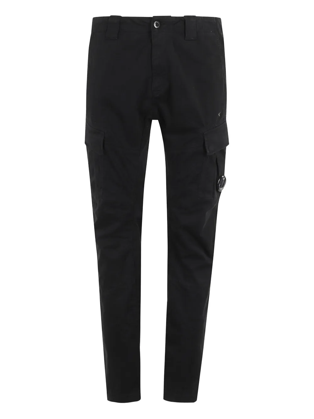 C.P. Company logo-patch cargo-pocket trousers Zwart