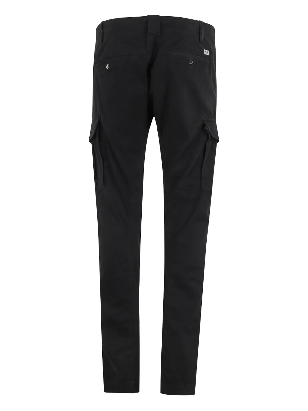 C.P. Company logo-patch cargo-pocket trousers - Zwart