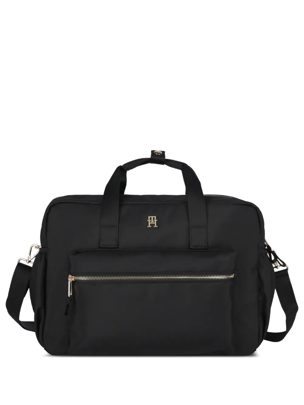 Tommy Hilfiger Junior Luiertas met logoplakkaat Zwart
