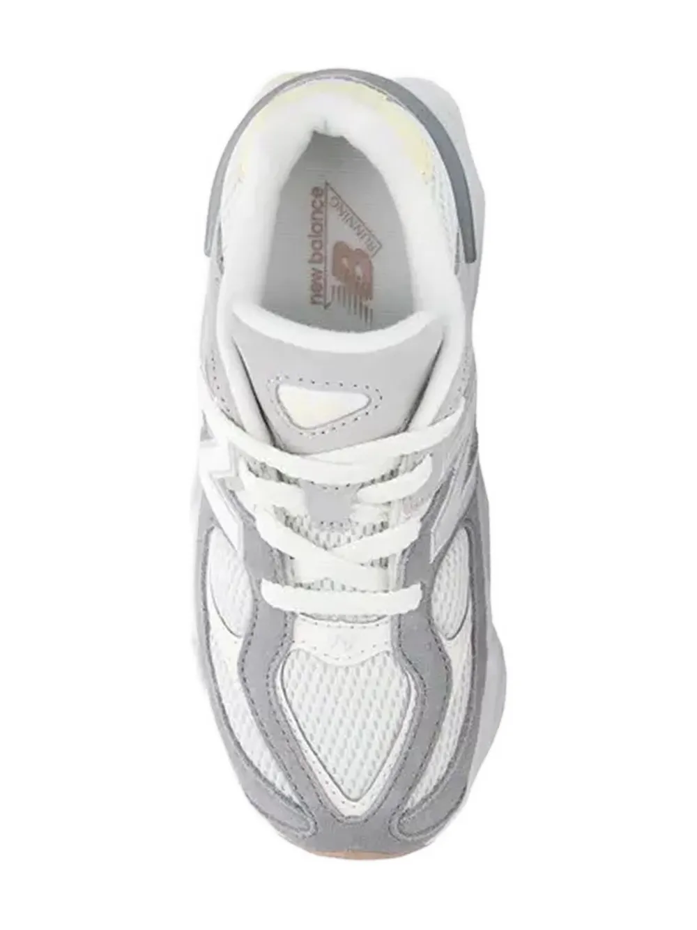 New Balance Kids 9060 mesh-panelled leather sneakers Silver