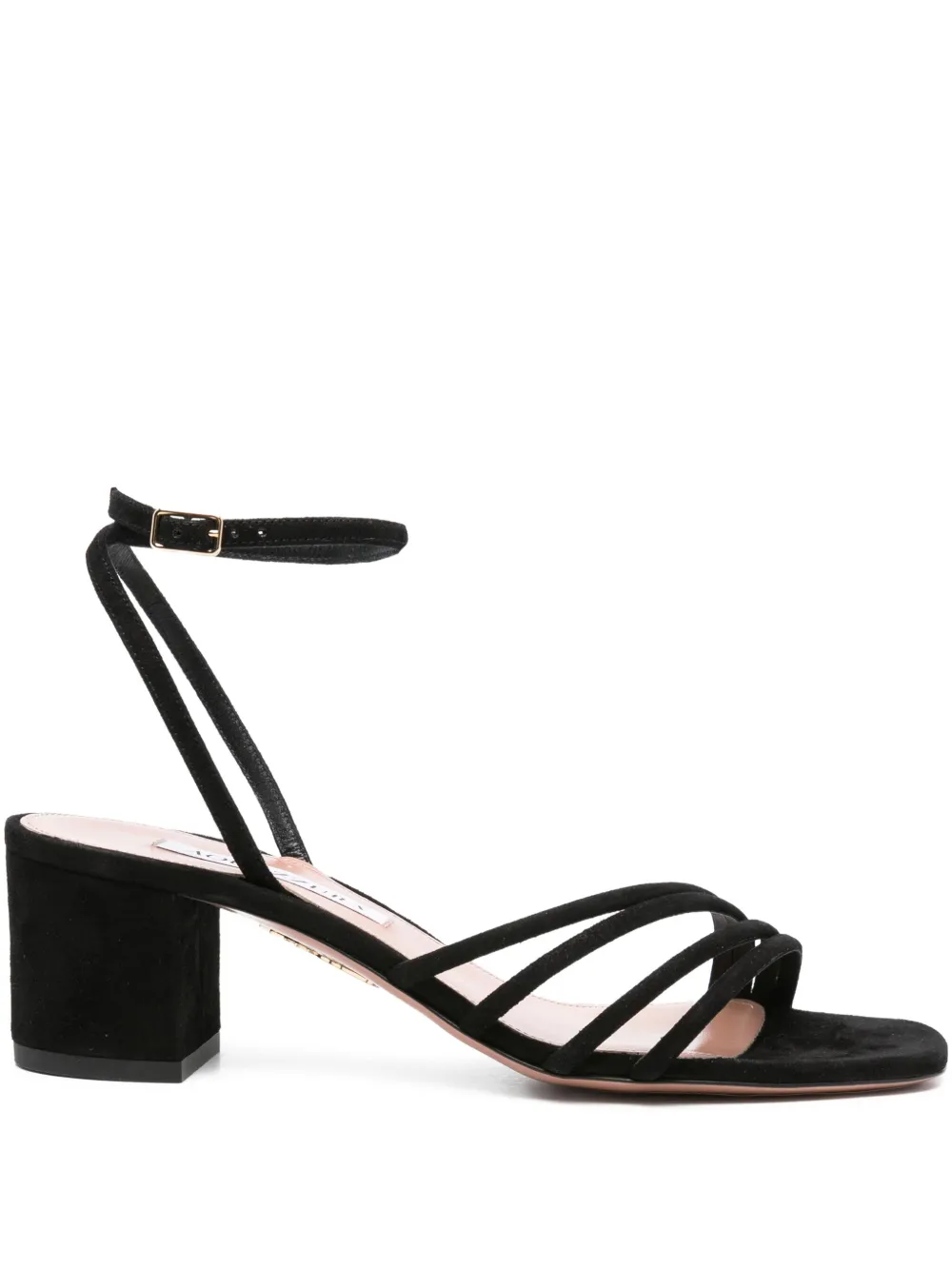Aquazzura 50mm Latour ankle-strap block-heel sandals Black