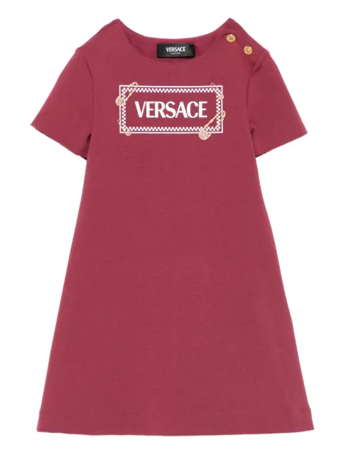 Versace Kids safety-pin logo dress