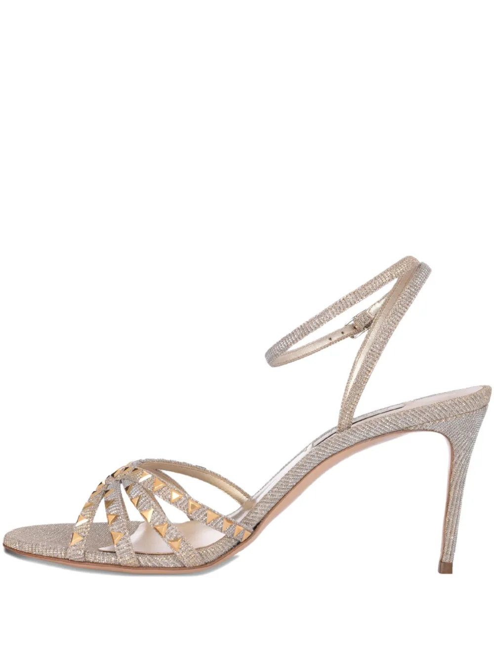 Casadei 80 Divine sandalen met studs Goud