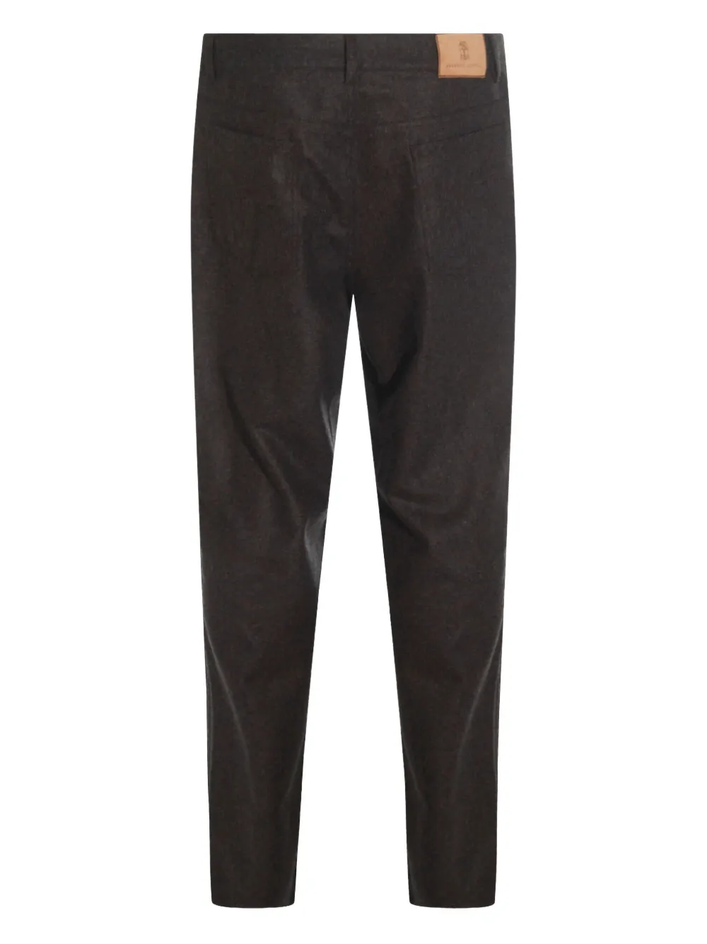 Brunello Cucinelli embroidered-pocket trousers - Bruin