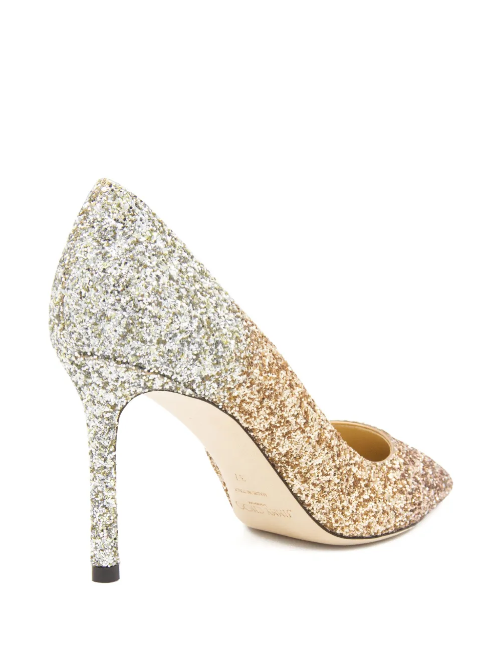 Jimmy Choo 90mm Romy heeled pumps Gold