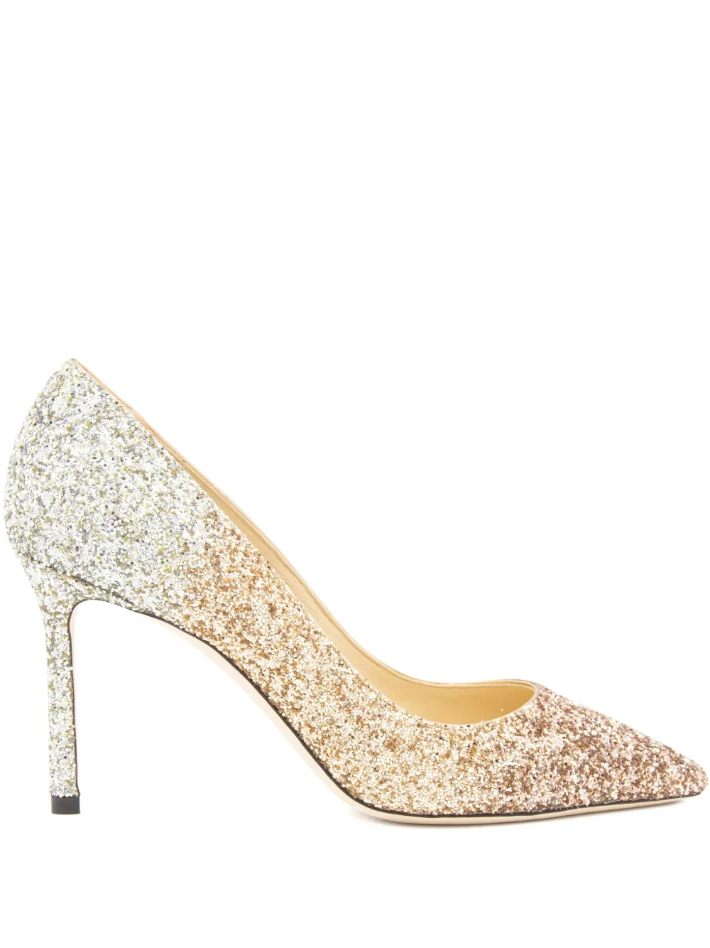 Jimmy Choo 90mm Romy heeled pumps Gold