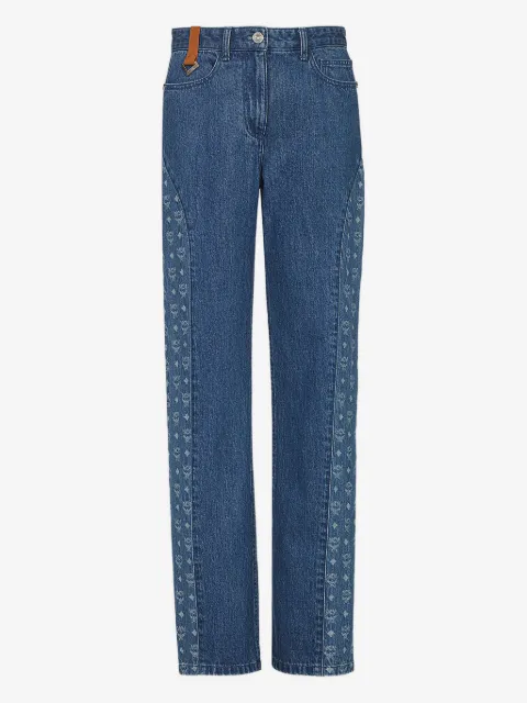 MCM monogram jacquard jeans