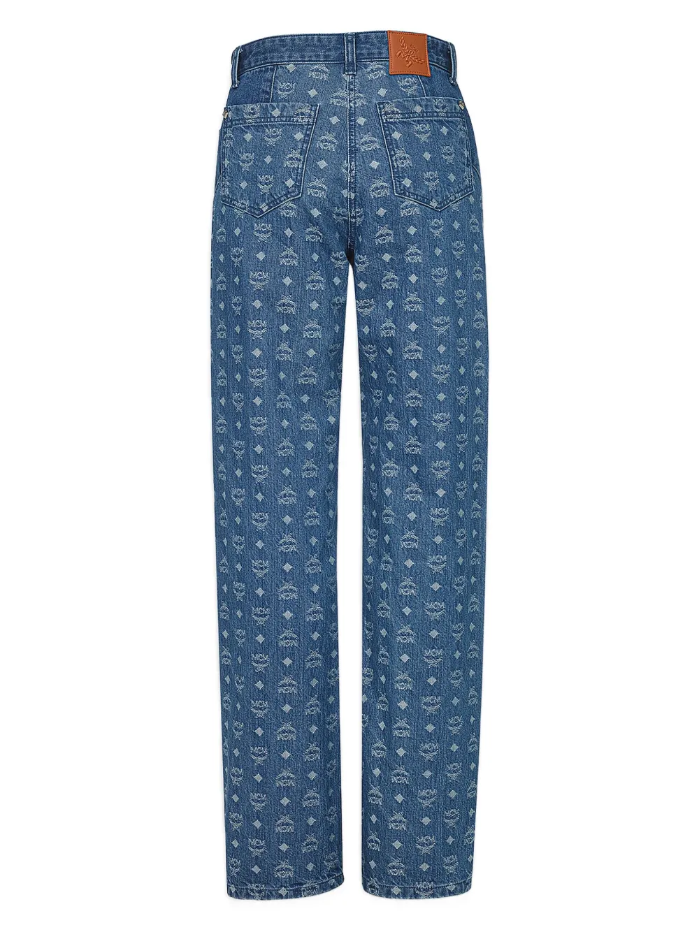 MCM Jeans met monogram jacquard Blauw