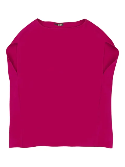 Loro Piana silk boat-neck blouse