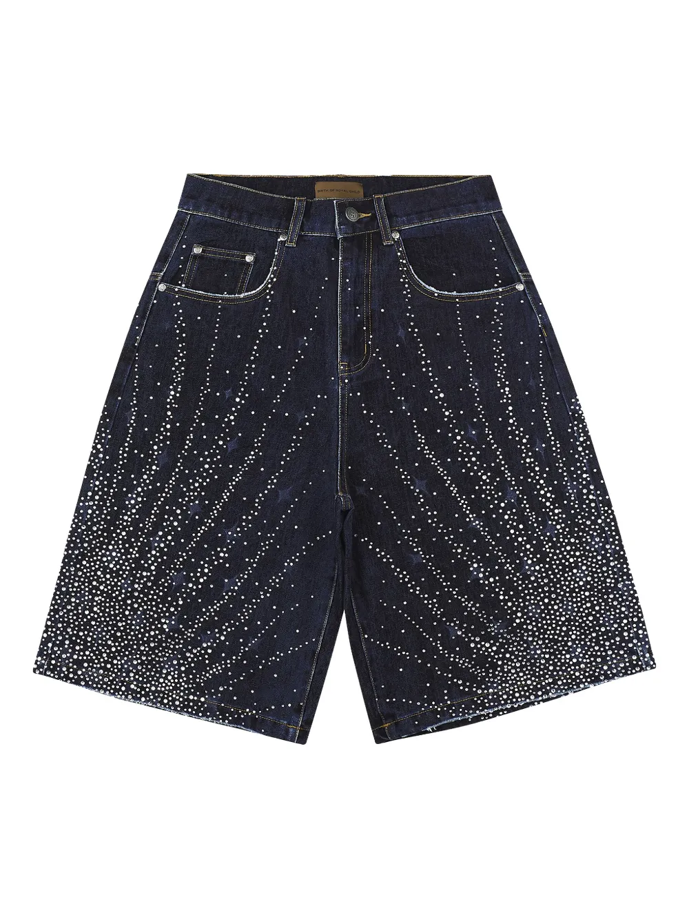 BIRTH OF ROYAL CHILD 20K Starlight denim shorts verfraaid met ster Blauw