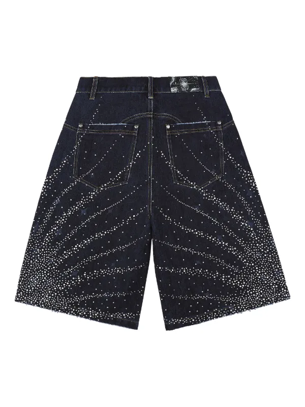BIRTH OF ROYAL CHILD 20K Starlight star-embellished Denim Shorts