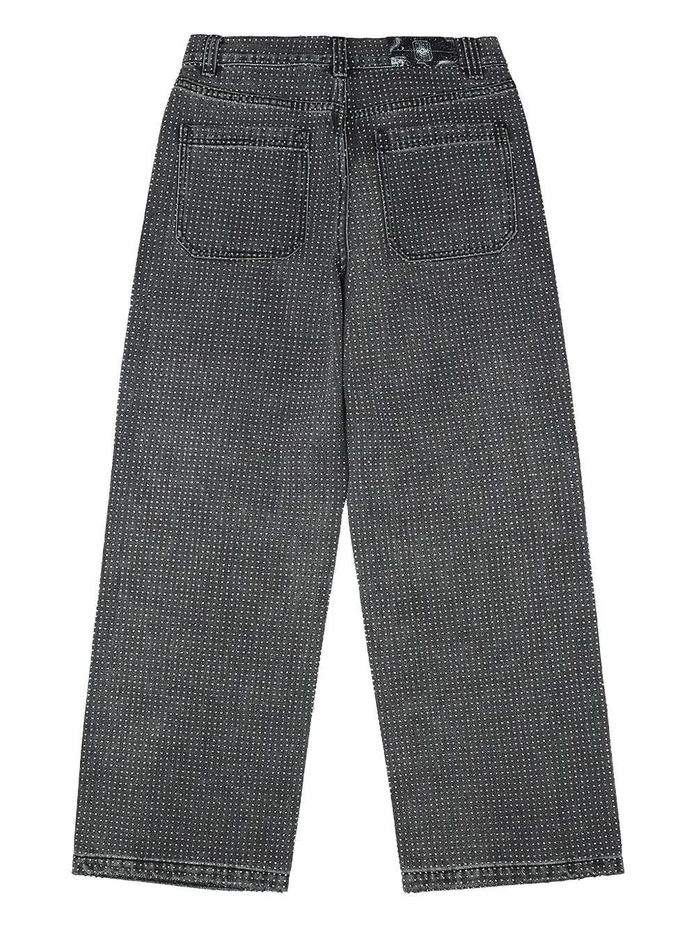 BIRTH OF ROYAL CHILD 20K Diamond Stellar verfraaide jeans Grijs
