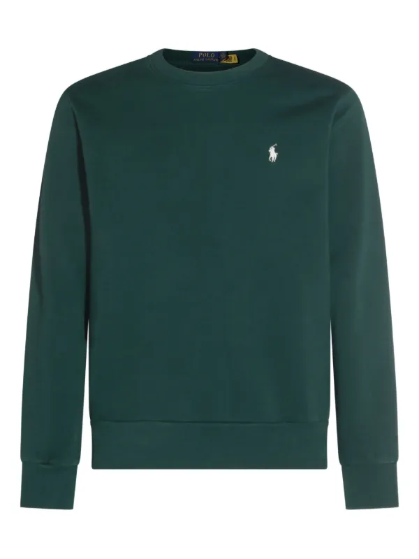 Polo Ralph Lauren Embroidered Logo Crew Neck Sweatshirt Green FARFETCH  IN