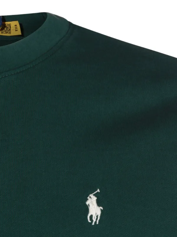 Polo Ralph Lauren Embroidered Logo Crew Neck Sweatshirt Green