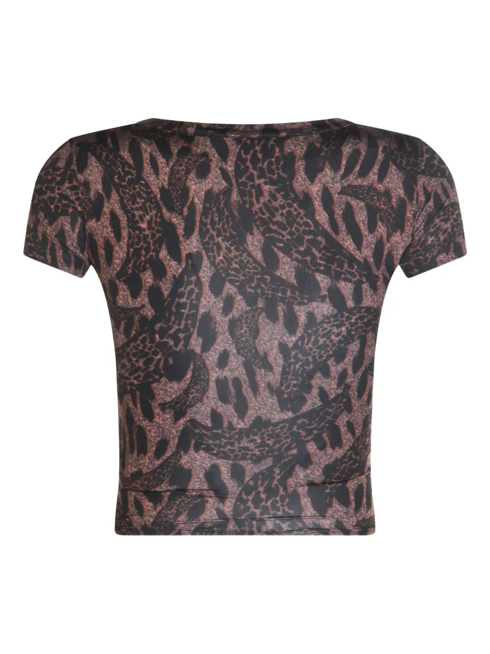 Fiorucci animal-print short-sleeved T-shirt Bruin