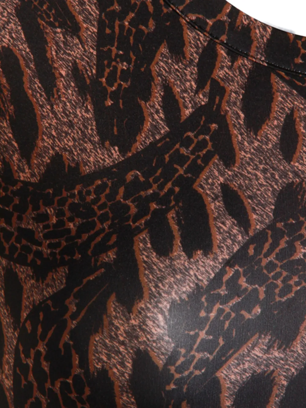 Fiorucci animal-print short-sleeved T-shirt Bruin