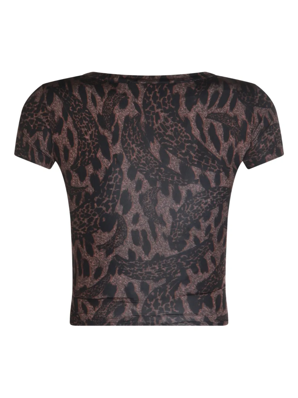 Fiorucci animal-print short-sleeved T-shirt Bruin