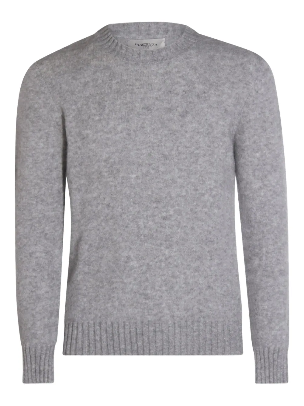 crew-neck ribbed-cuffs sweater