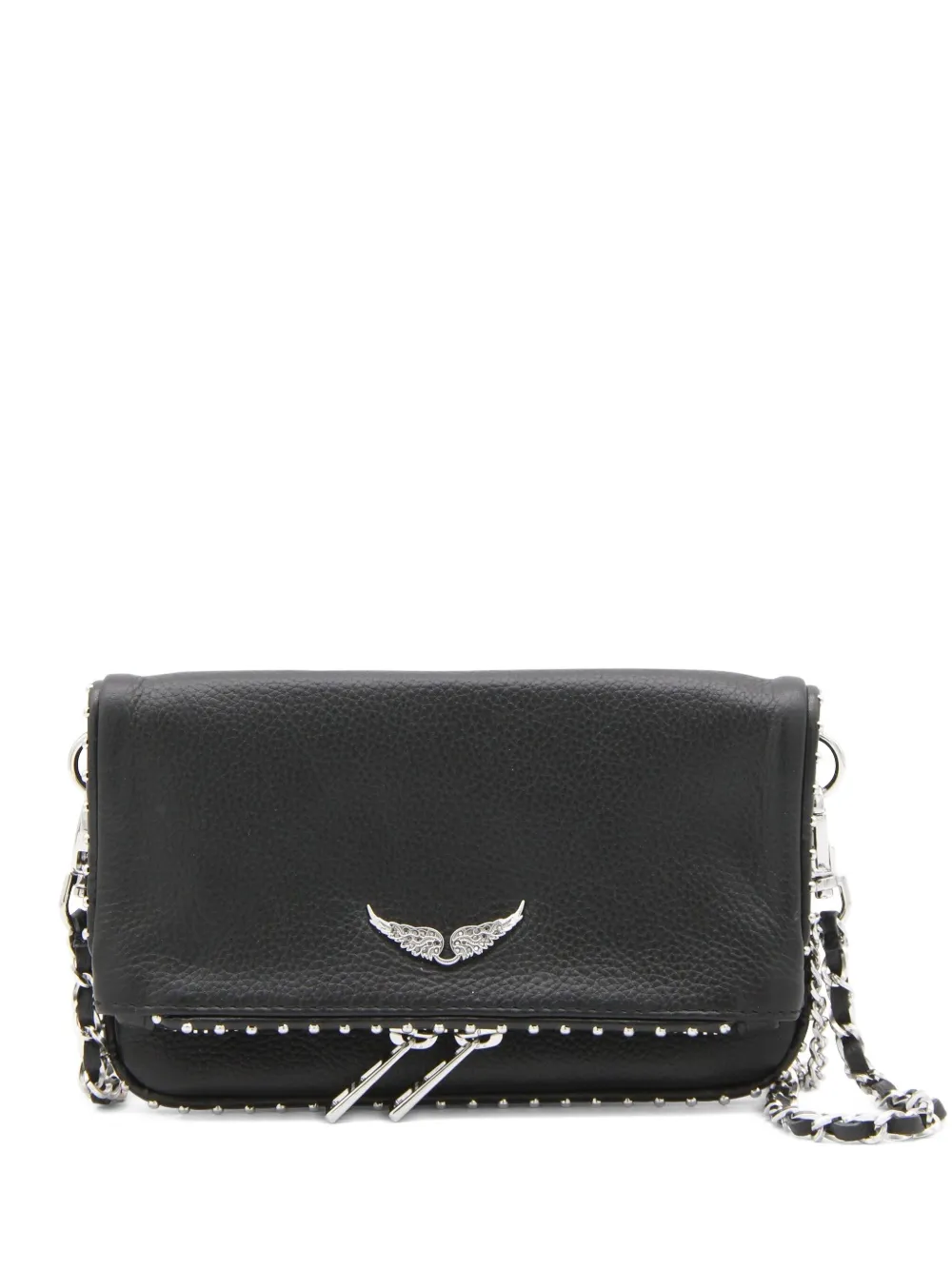 Zadig&Voltaire Rocky Wild leren schoudertas Zwart