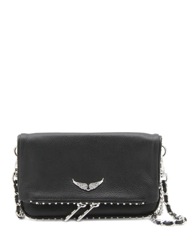 Zadig&Voltaire Rocky レザーショルダーバッグ | ブラック | FARFETCH JP