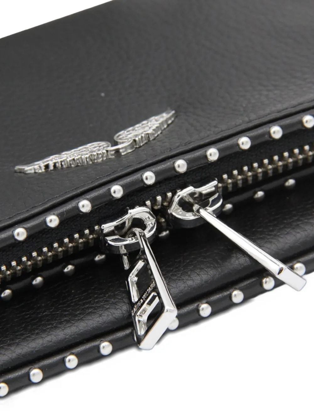 Zadig&Voltaire Rocky Wild leren schoudertas Zwart