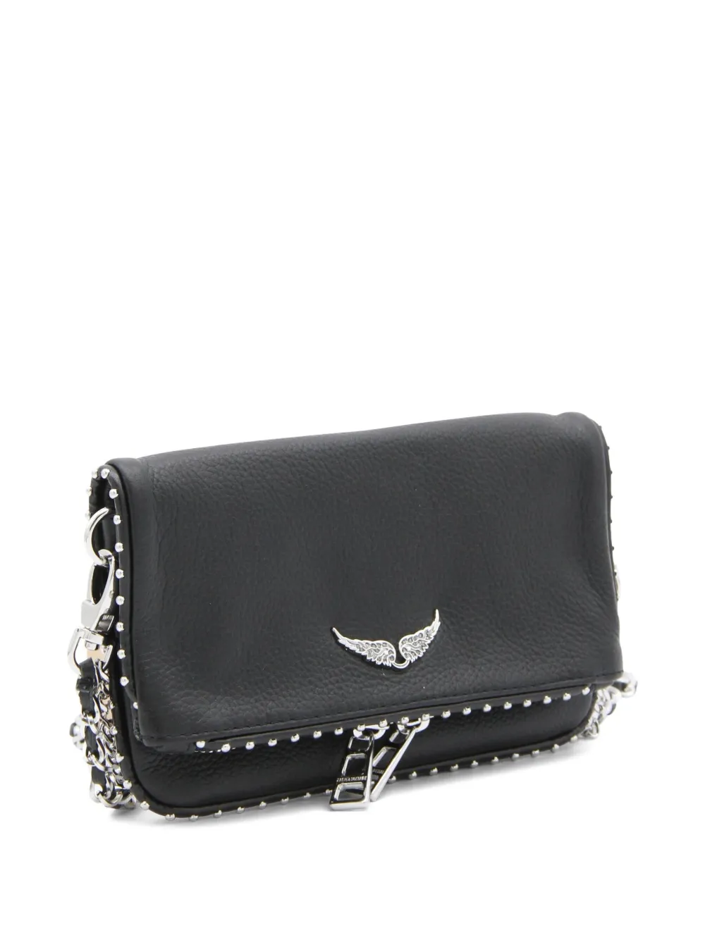 Zadig&Voltaire Rocky Wild leren schoudertas Zwart