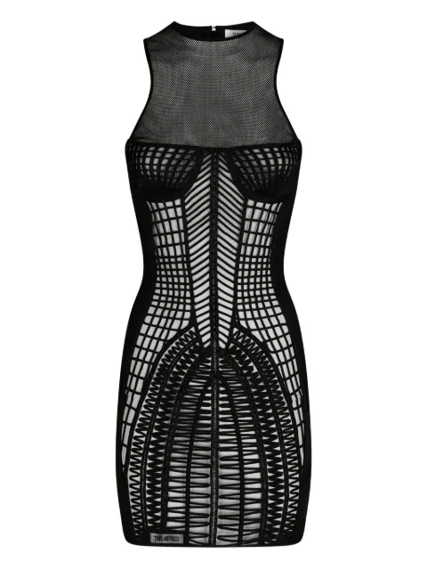 The Attico mesh mini dress
