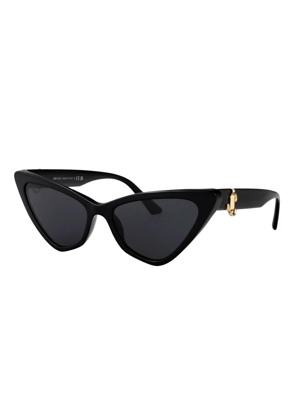 Jimmy Choo Eyewear cat-eye logo-detail sunglasses Zwart