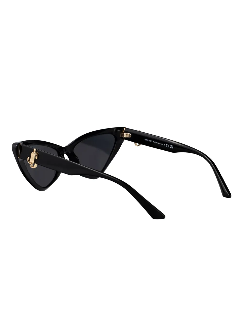 Jimmy Choo Eyewear cat-eye logo-detail sunglasses Zwart