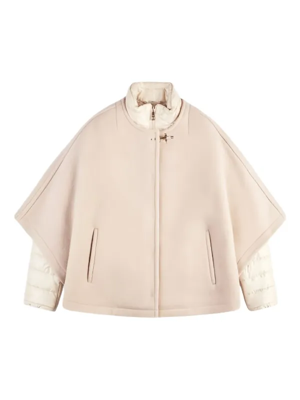 【YENN】キャメル DOUBLE FACE CAPE JACKET JACKET IN DOUBLE-FACE WOOL CASHMERE - CAMEL | CELINE