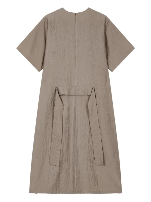 TOMBOY frill-detailed short-sleeve Mini Dress | Brown | FARFETCH TOMBOY frill-detailed short-sleeve Mini Dress | Brown | FARFETCH